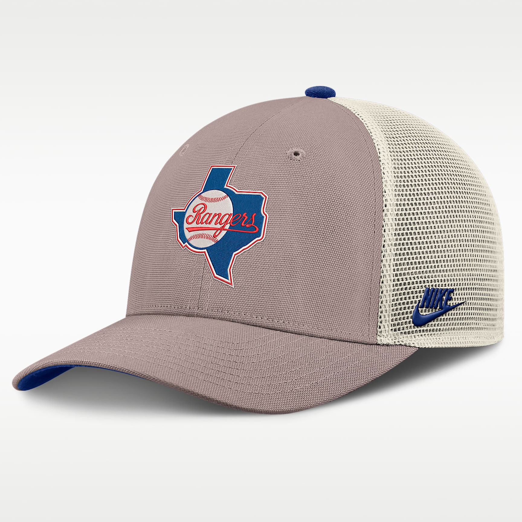 Texas Rangers Cooperstown Rise Men's Nike MLB Adjustable Trucker